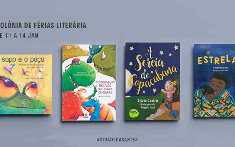 Cidade das Artes recebe colônia de férias literária entre os dias 11 e 14 de janeiro