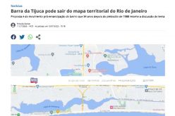Delair para a Band News sobre o rio sair do mapa territorial do RJ