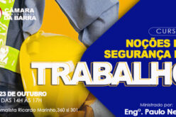 Câmara Comunitária da Barra promove curso sobre Noções em Segurança do Trabalho